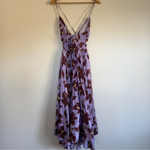 Jonathan Simkhai Portia Floral Print Dress Size: 4 - Picture 2 of 4